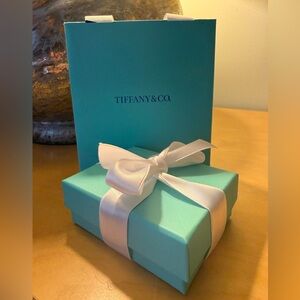 Tiffany & Co. Turquoise Box with Satin Ribbon
